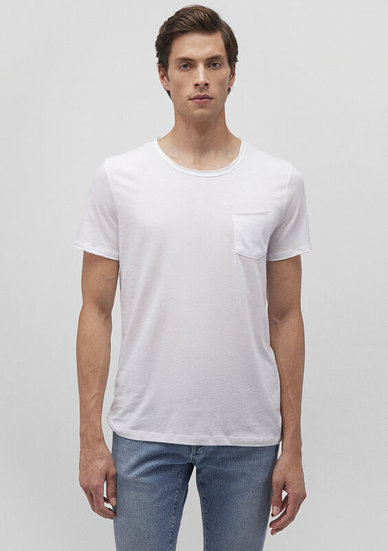 M062772-20843 Erkek Beyaz T-Shirt - M062772