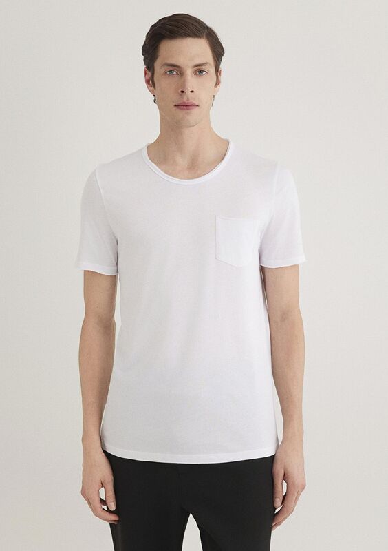 M062772-20843 Erkek Beyaz T-Shirt - M062772