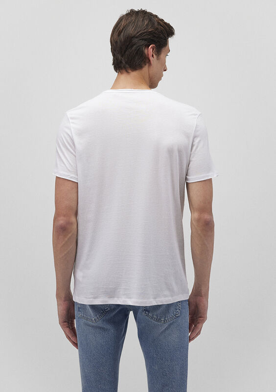 M062772-20843 Erkek Beyaz T-Shirt - M062772