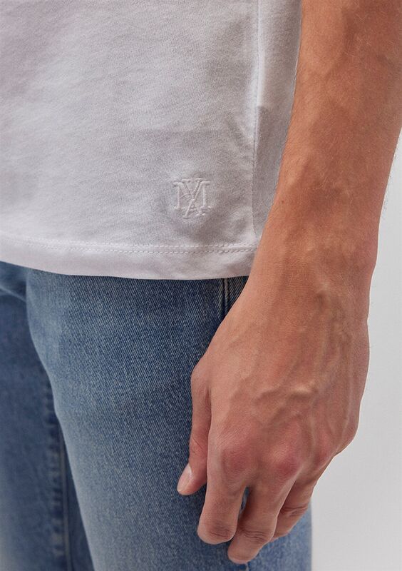 M062772-20843 Erkek Beyaz T-Shirt - M062772