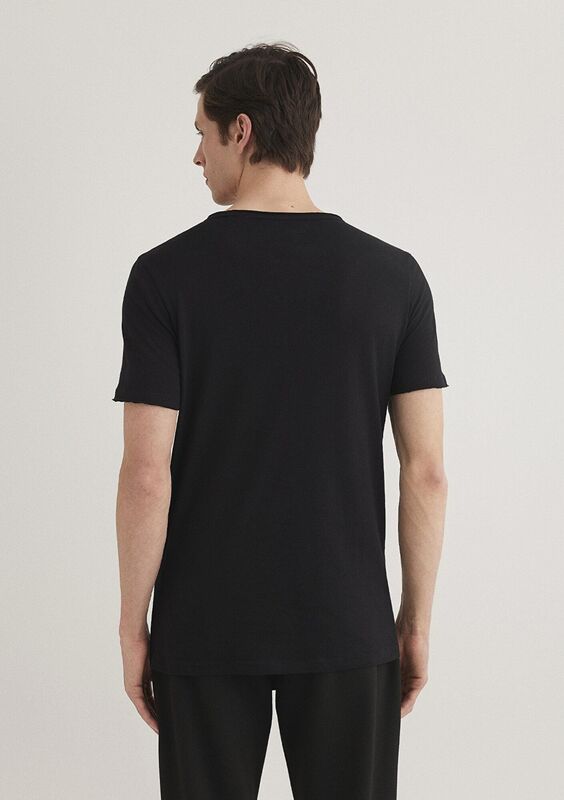 M062772-20843 Erkek Siyah T-Shirt - M062772