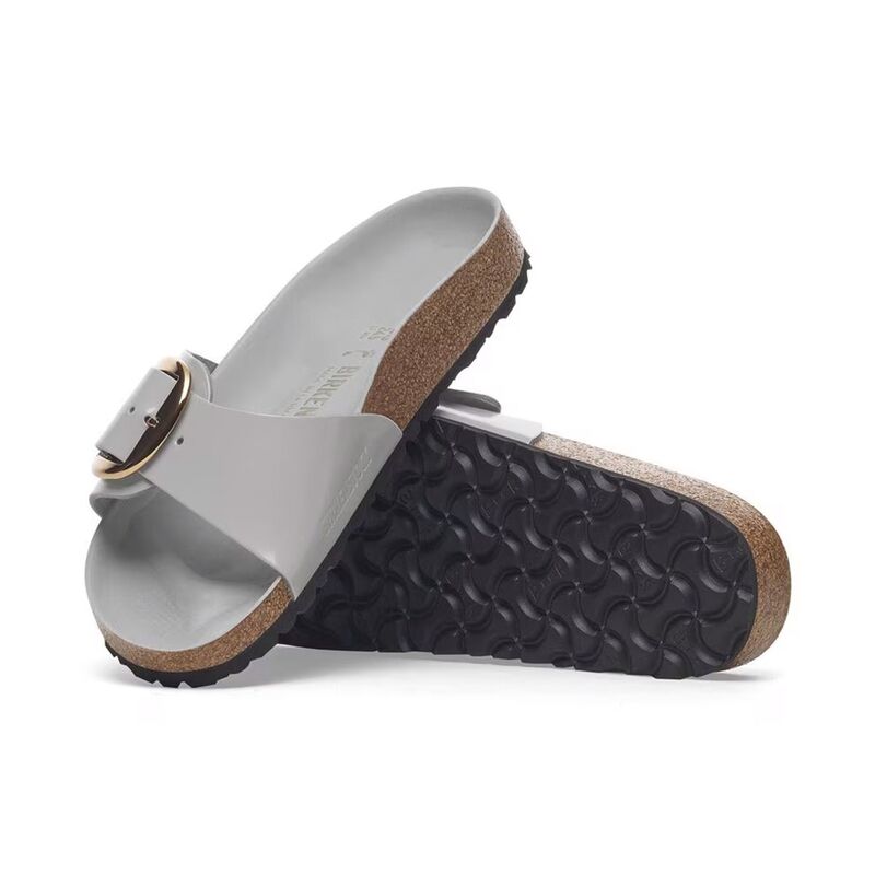 MADRID BIG BUCKLE NL HIGH SHINE Kadın Gri Terlik - 1029534