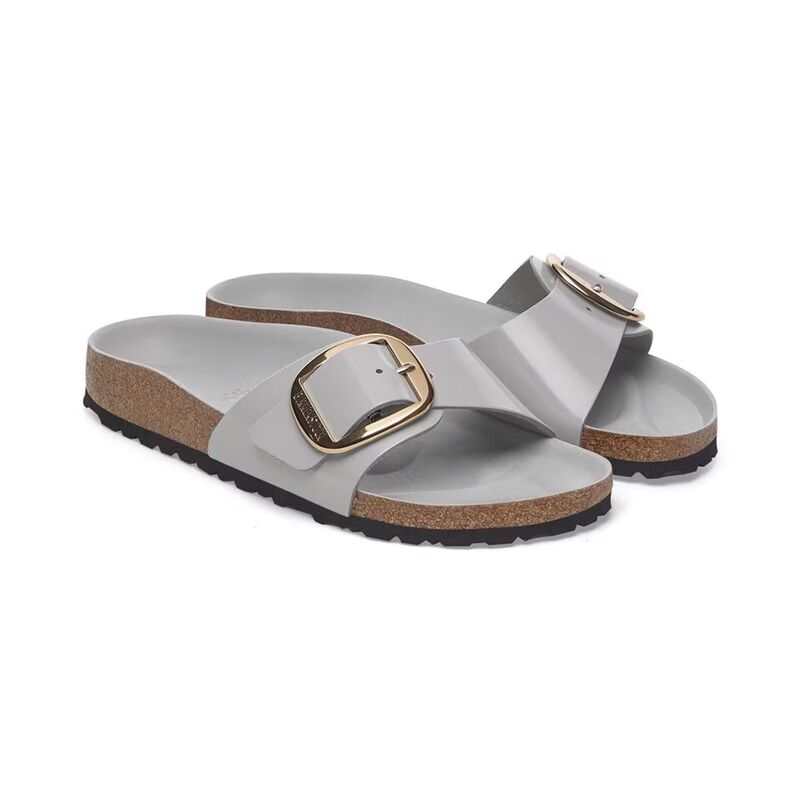 MADRID BIG BUCKLE NL HIGH SHINE Kadın Gri Terlik - 1029534