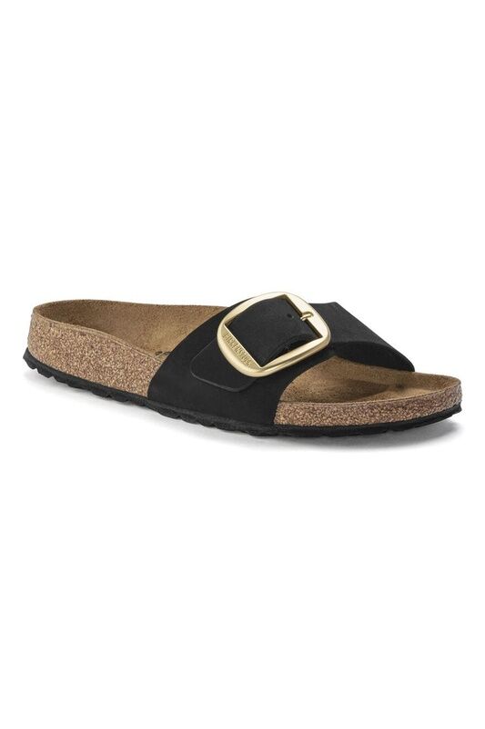 Birkenstock - MADRID BIG BUCKLE NL Kadın Siyah Terlik - 1023373