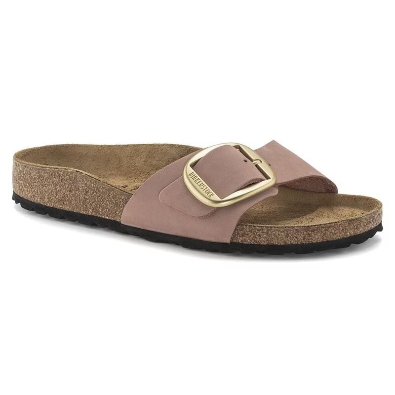 Birkenstock - MADRID BIG BUCKLE NU Kadın Pembe Terlik - 1024039