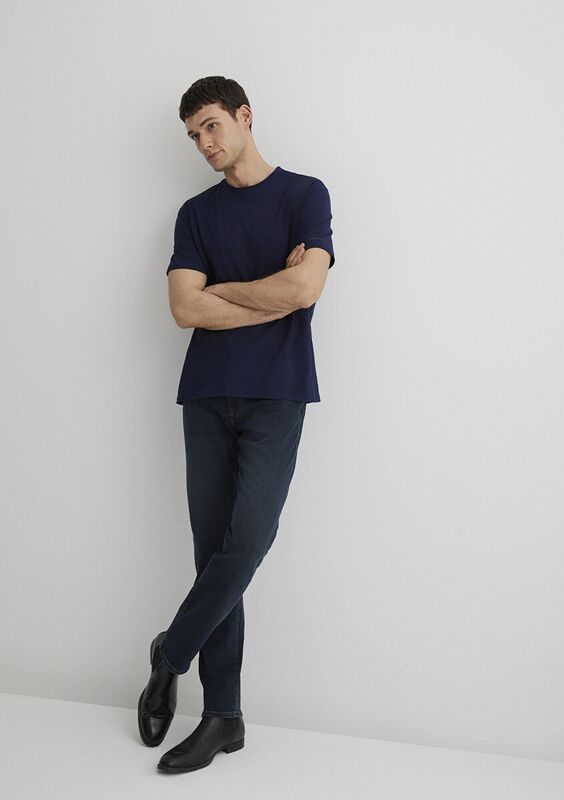 MARCUS Erkek Koyu Mavi Denim Pantolon - M00351