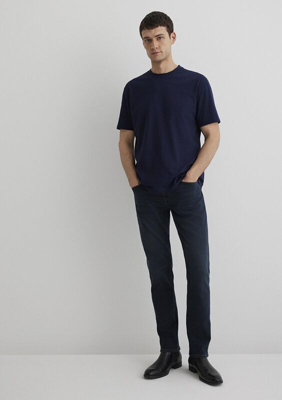 MARCUS Erkek Koyu Mavi Denim Pantolon - M00351