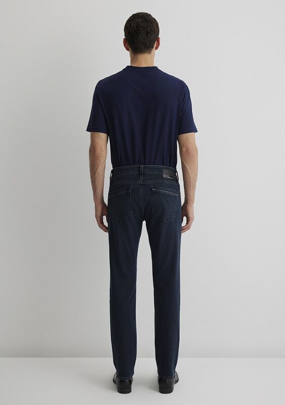 MARCUS Erkek Koyu Mavi Denim Pantolon - M00351