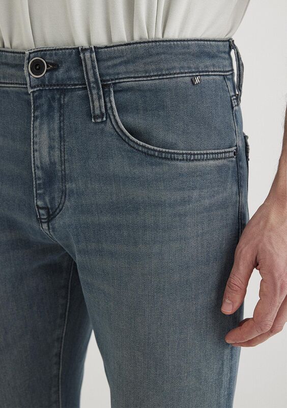 MARCUS Erkek Mavi Denim Pantolon - M00351