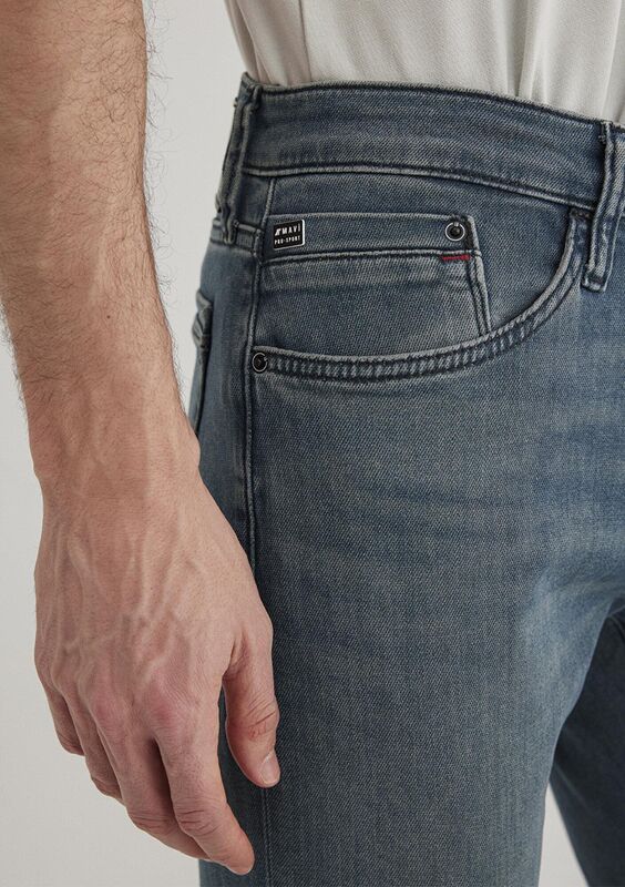 MARCUS Erkek Mavi Denim Pantolon - M00351