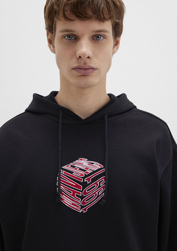 MAVİ 1991 KAPÜŞONLU SWEATSHIRT Erkek Siyah Sweatshirt - M0S10397