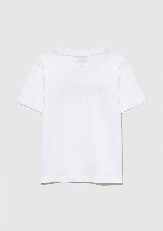 MAVİ BASKILI LOGO TİŞÖRT Erkek Çocuk Beyaz T-Shirt - M6610286
