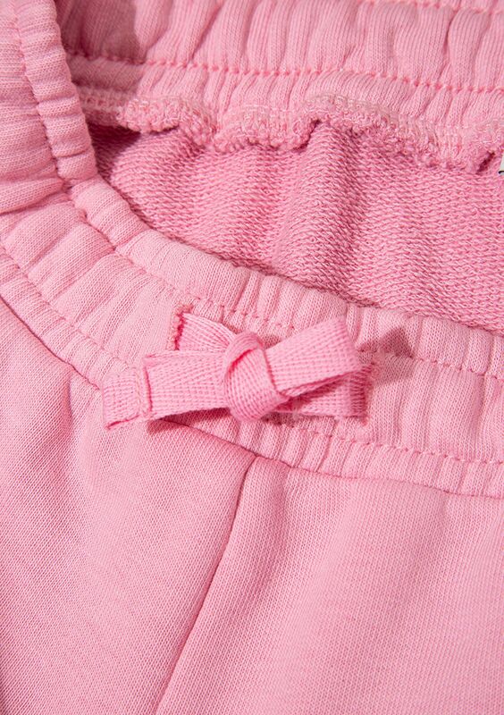 MAVİ BASKILI ÖRME ŞORT Kız Çocuk Pembe Şort - M7410002