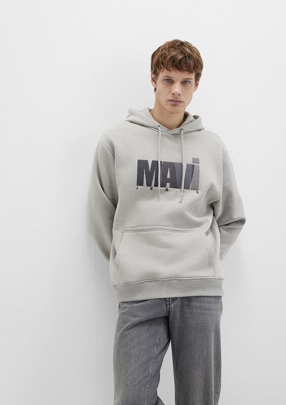 MAVİ BASKILI SWEATSHIRT Erkek Gri Sweatshirt - M0S10199