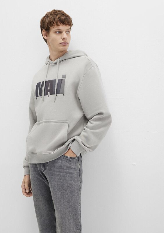 MAVİ BASKILI SWEATSHIRT Erkek Gri Sweatshirt - M0S10199