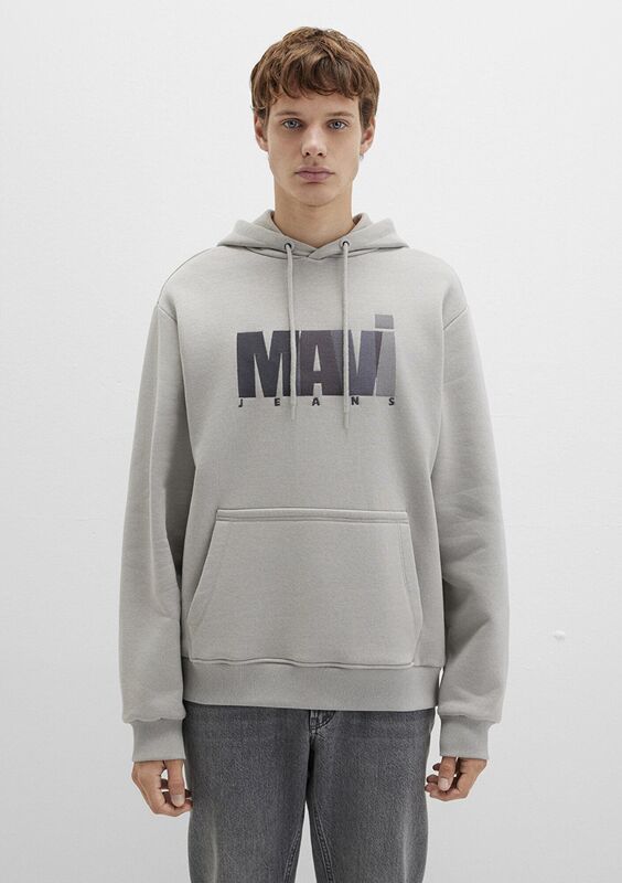 MAVİ BASKILI SWEATSHIRT Erkek Gri Sweatshirt - M0S10199