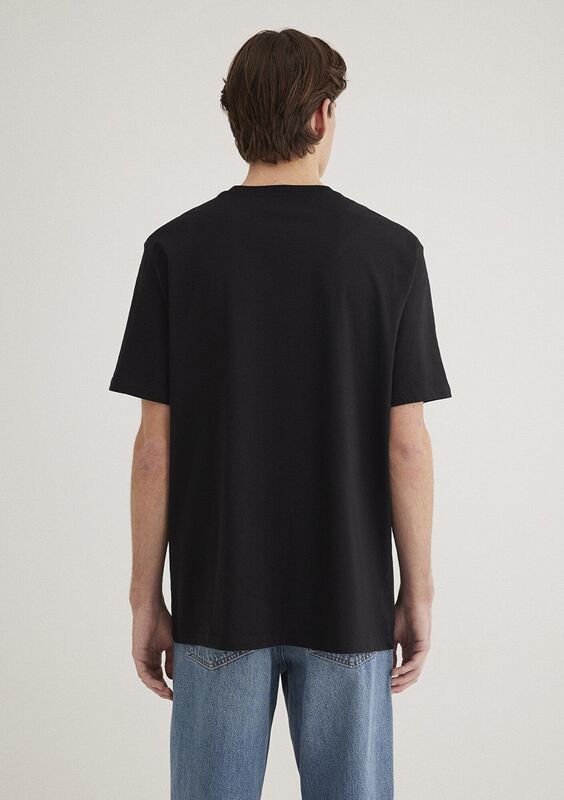 MAVİ BASKILI TİŞÖRT Erkek Basic T-Shirt - M0610100 Siyah