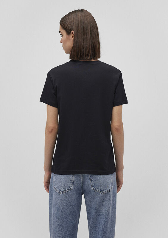 MAVI BASKILI TISÖRT Kadın Siyah Basic T-Shirt - M1601185