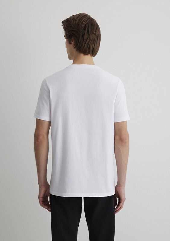 MAVİ JEANS BASKILI TİŞÖRT Erkek Beyaz T-Shirt - M066195
