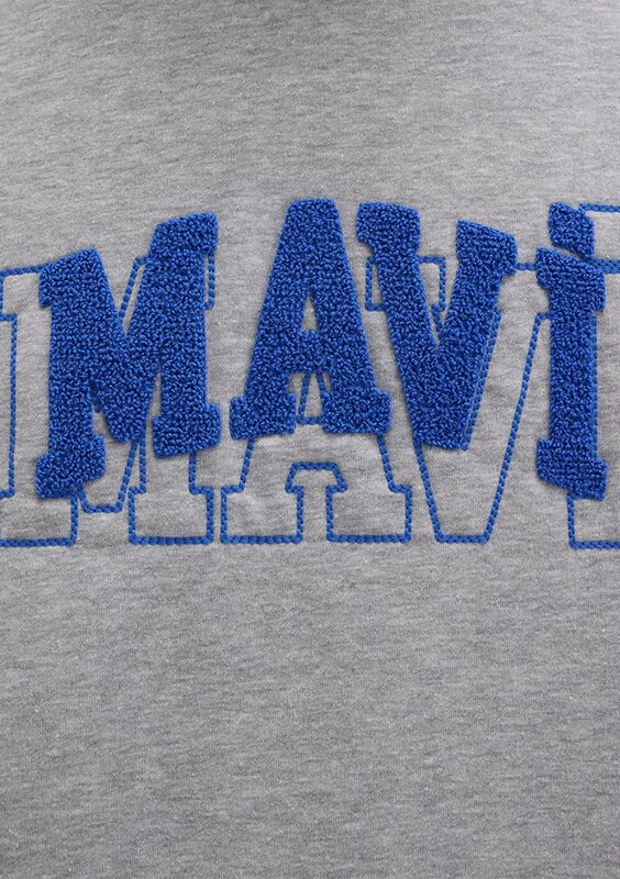 MAVİ KAPÜŞONLU SWEATSHIRT Erkek Gri Sweatshirt - M0S10413