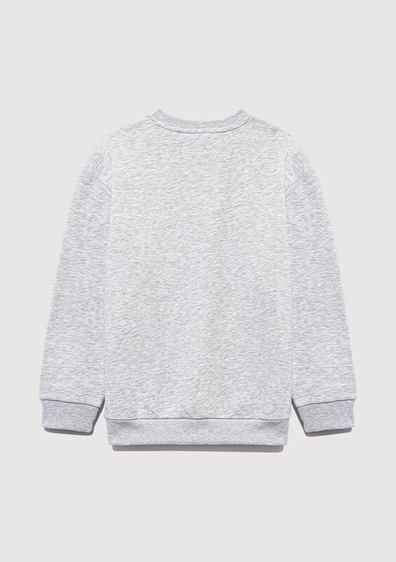MAVİ LOGO BASKILI SWEATSHIRT Erkek Çocuk Gri Sweatshirt - M6S10031