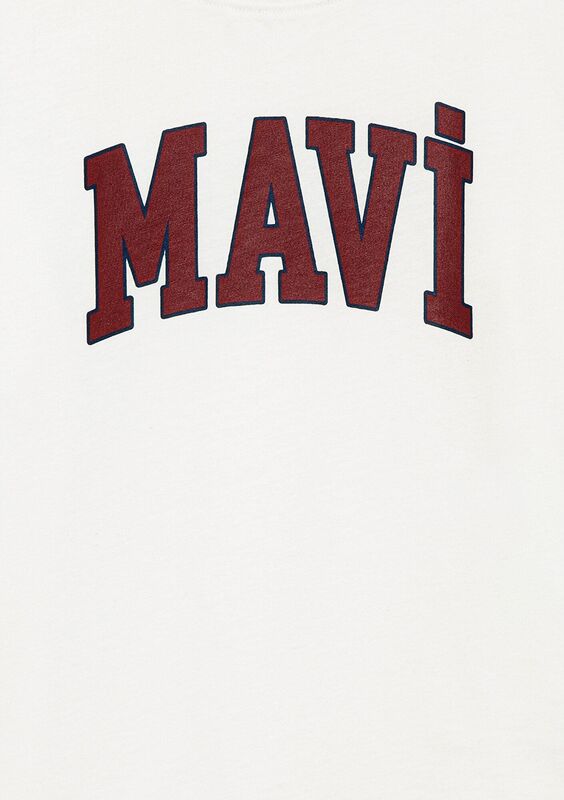 MAVİ LOGO BASKILI TİŞÖRT Erkek Çocuk Beyaz T-Shirt - M6610030