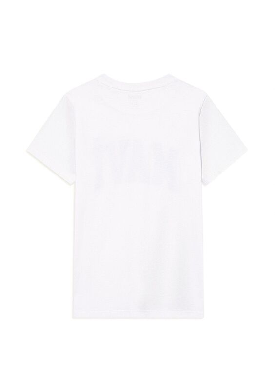 MAVİ LOGO BASKILI TİŞÖRT Erkek Çocuk Beyaz T-Shirt - M6610030