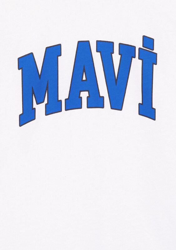 MAVİ LOGO BASKILI TİŞÖRT Erkek Çocuk Beyaz T-Shirt - M6610030