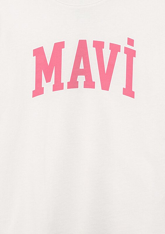 MAVİ LOGO TİŞÖRT Kız Çocuk Beyaz T-Shirt - M7610109