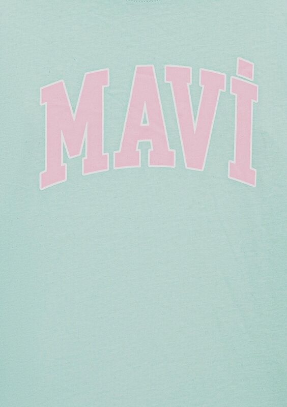 MAVİ LOGO TİŞÖRT Kız Çocuk Mavi T-Shirt - M7610109