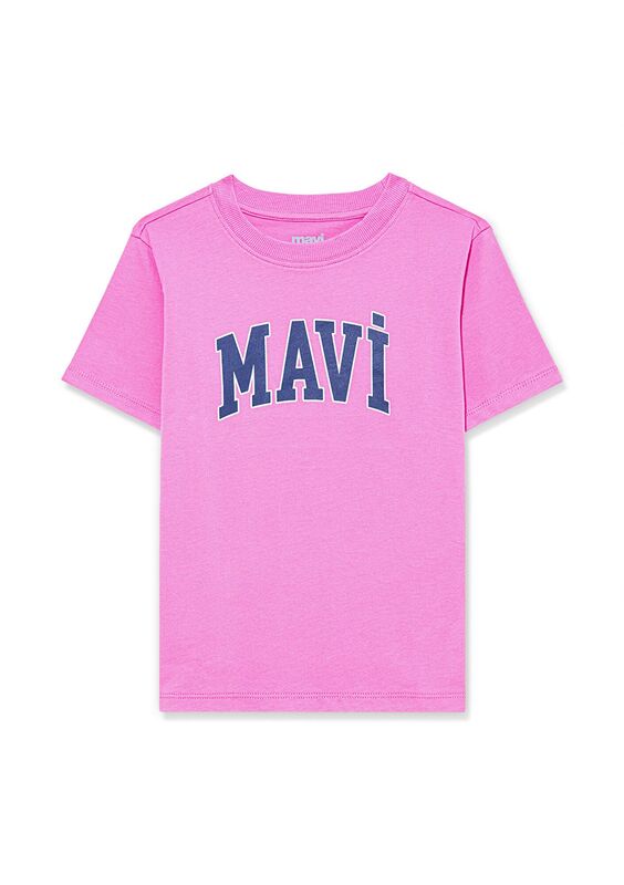 MAVİ LOGO TİŞÖRT Kız Çocuk Pembe T-Shirt - M7610109