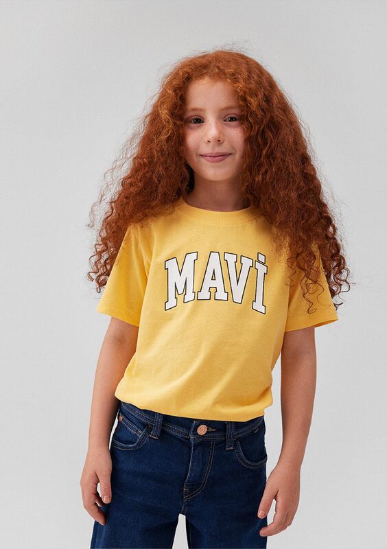MAVİ LOGO TİŞÖRT Kız Çocuk Sarı T-Shirt - M7610109