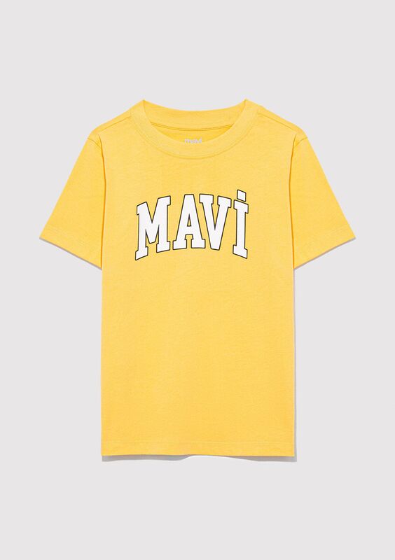 MAVİ LOGO TİŞÖRT Kız Çocuk Sarı T-Shirt - M7610109