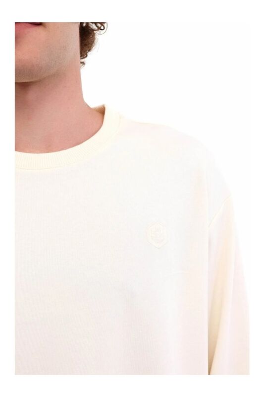 MB SN75 C NECK SW 5PR Erkek Bej Sweatshirt - 102033512