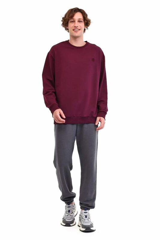 MB SN75 C NECK SW 5PR Erkek Kırmızı Sweatshirt - 102032527