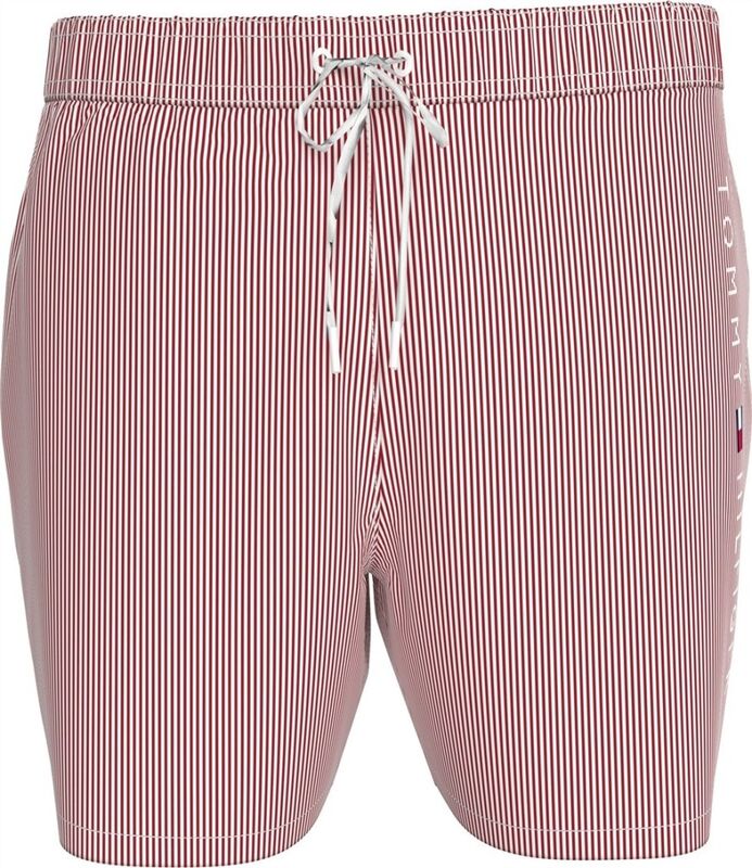 MEDIUM DRAWSTRING STRIPE Erkek Beyaz Deniz Şortu - UM0UM03265