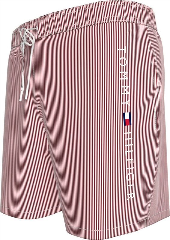 MEDIUM DRAWSTRING STRIPE Erkek Beyaz Deniz Şortu - UM0UM03265