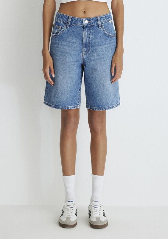 MELINA Kadın Mavi Denim Şort - M1410144