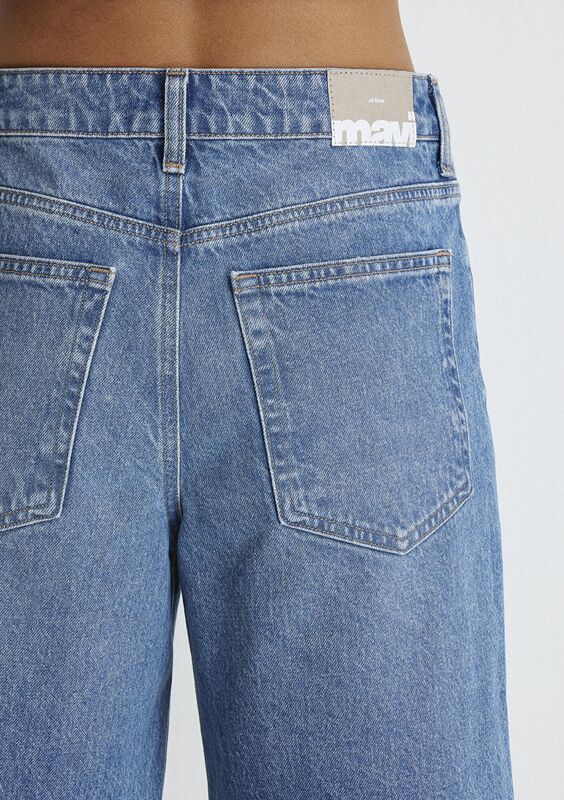 MELINA Kadın Mavi Denim Şort - M1410144