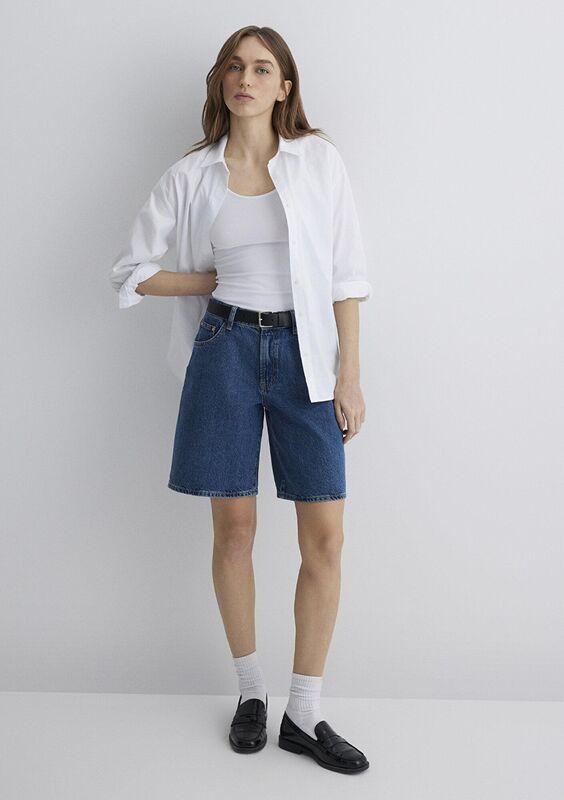 MELINA Kadın Mavi Denim Şort - M1410144