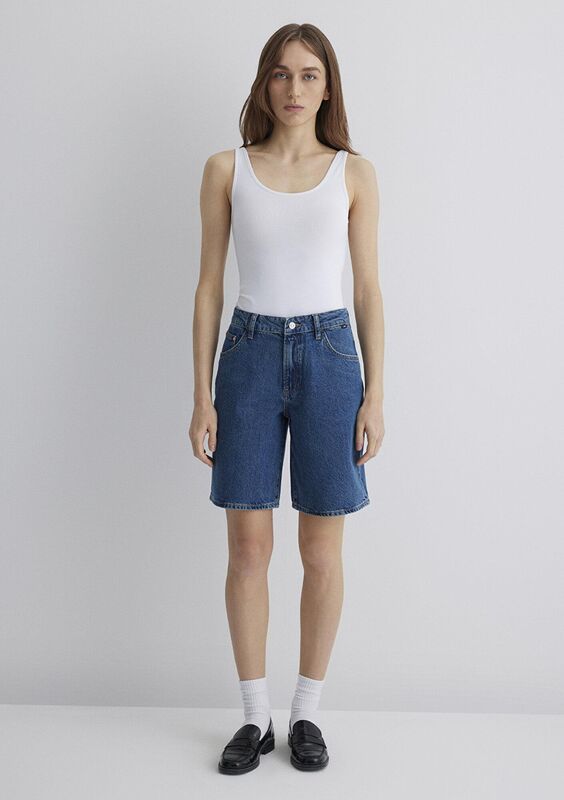 MELINA Kadın Mavi Denim Şort - M1410144