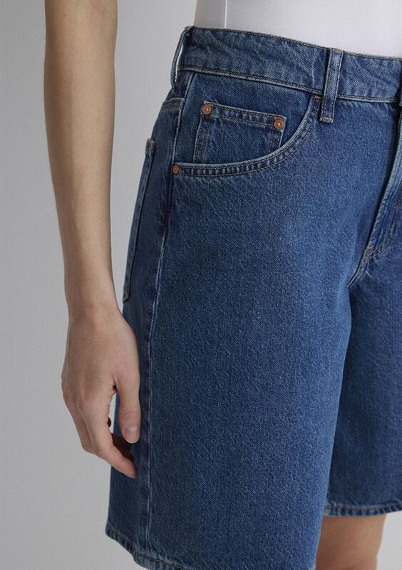 MELINA Kadın Mavi Denim Şort - M1410144