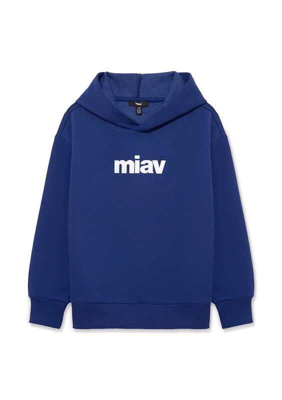MIAV BASKILI KAPÜŞONLU SWEATSHIRT Erkek Çocuk Koyu Mavi Sweatshirt - M6S10028