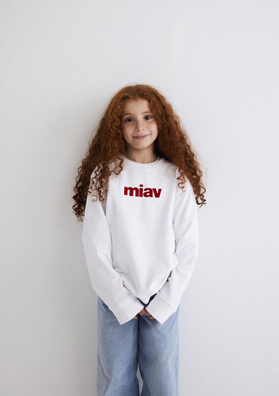 MIAV BASKILI SWEATSHIRTS Erkek Çocuk Beyaz Sweatshirt - M6610031