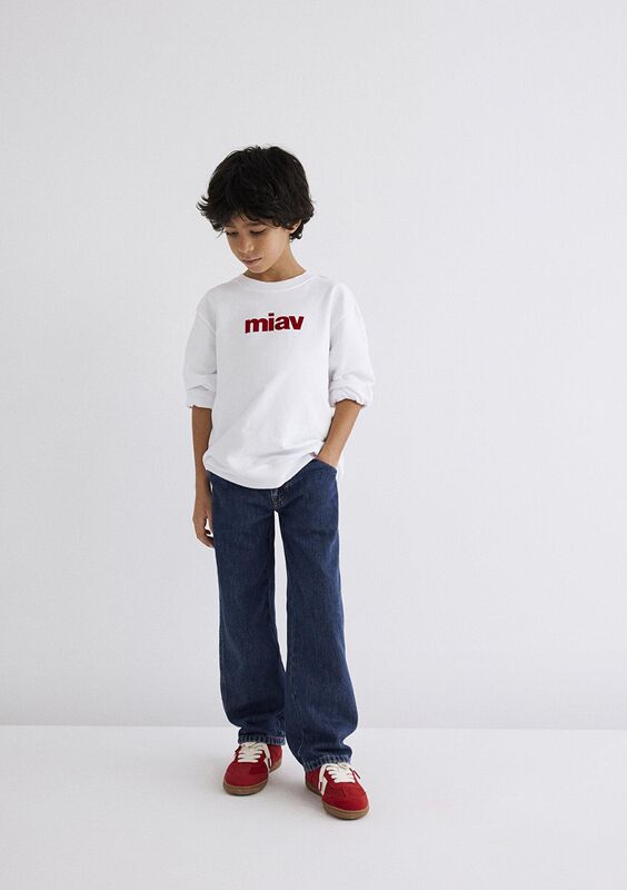 MIAV BASKILI SWEATSHIRTS Erkek Çocuk Beyaz Sweatshirt - M6610031