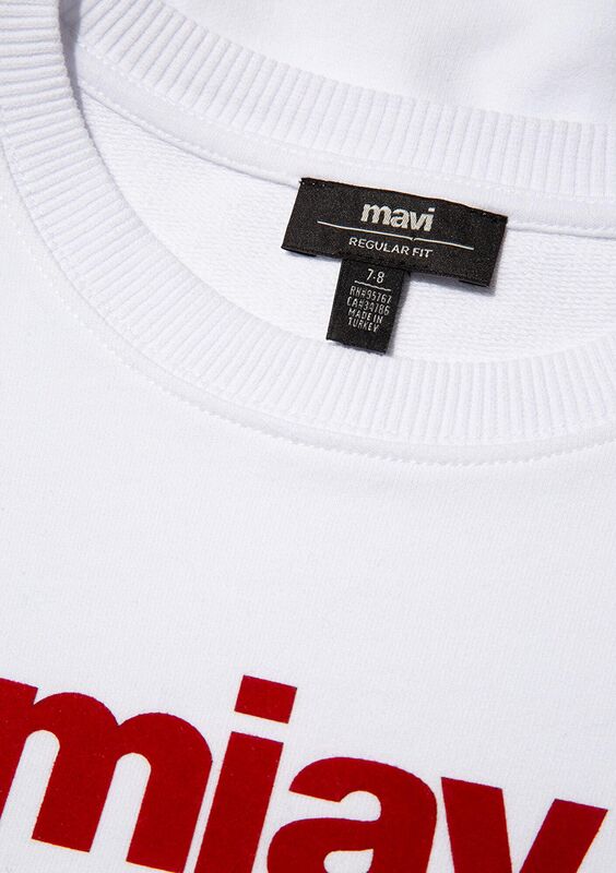 MIAV BASKILI SWEATSHIRTS Erkek Çocuk Beyaz Sweatshirt - M6610031