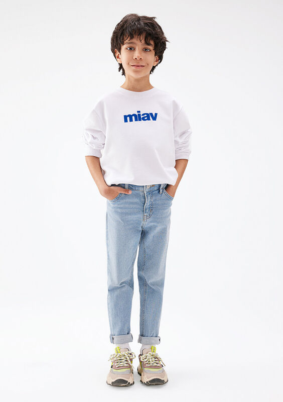 MIAV BASKILI SWEATSHIRTS Erkek Çocuk Beyaz Sweatshirt - M6610031