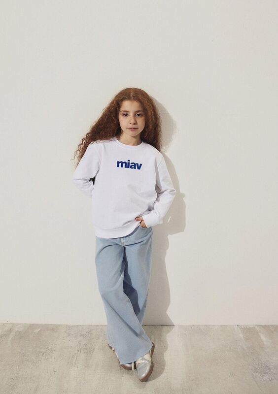 MIAV BASKILI SWEATSHIRTS Erkek Çocuk Beyaz Sweatshirt - M6610031