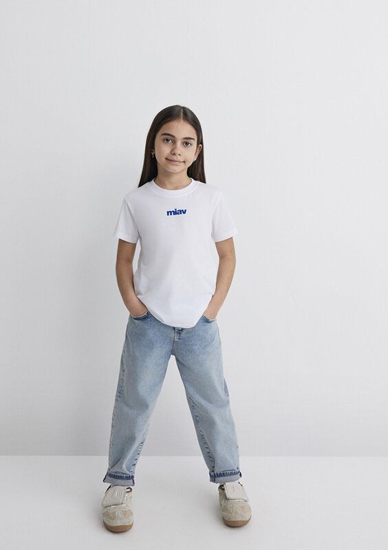MİAV BASKILI TİŞÖRT Erkek Çocuk Beyaz T-Shirt - M66332