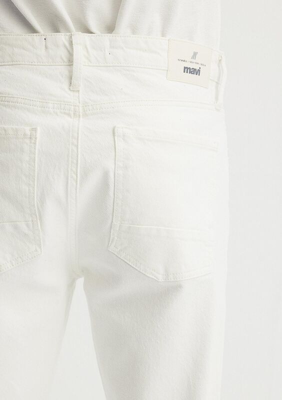 MILAN Erkek Beyaz Denim Pantolon - M00810